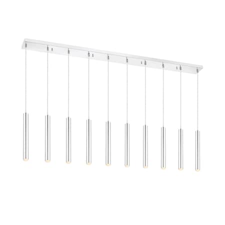 Z-Lite Forest 10 Light Island/Billiard, Chrome & Chrome 917MP12-CH-LED-10LCH